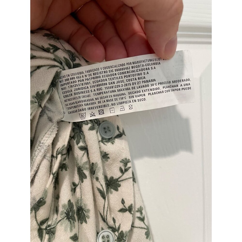Patprimo Womens Floral Button Up Top Size M Cottagecore Forest Fairy Dainty Soft - Picture 5 of 13